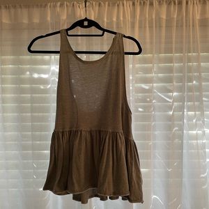 Light grey Free People low back tank